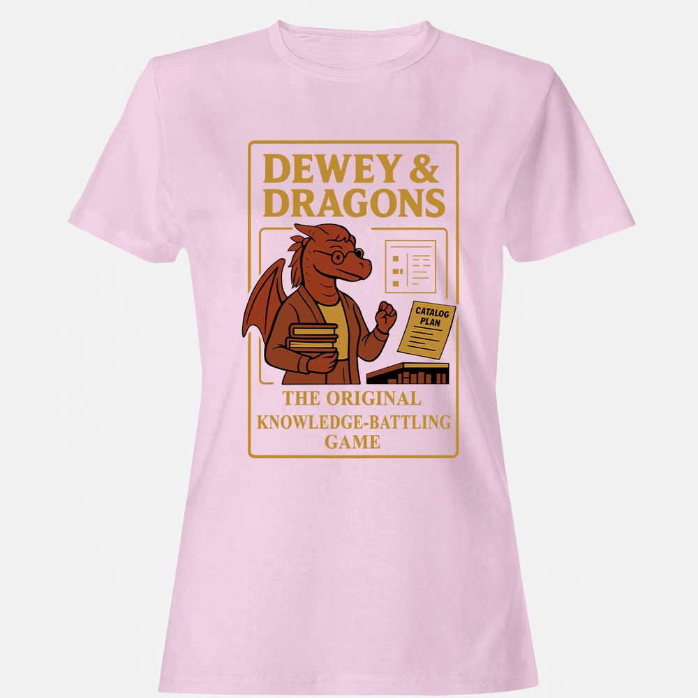 Dewey & Dragons Women's T-Shirt - Light Pink - 9