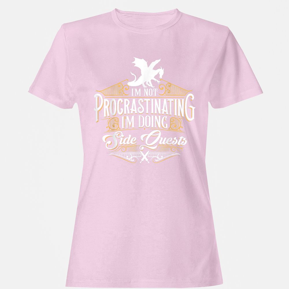 I'm Doing Side Quests Women's T-Shirt - Light Pink - 9