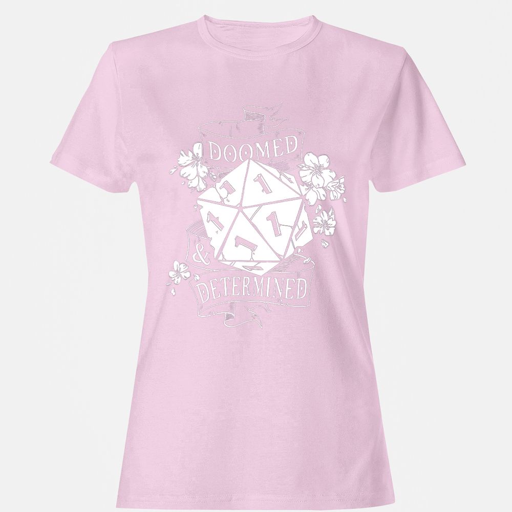 Doomed Determined Women's T-Shirt - Light Pink - 9