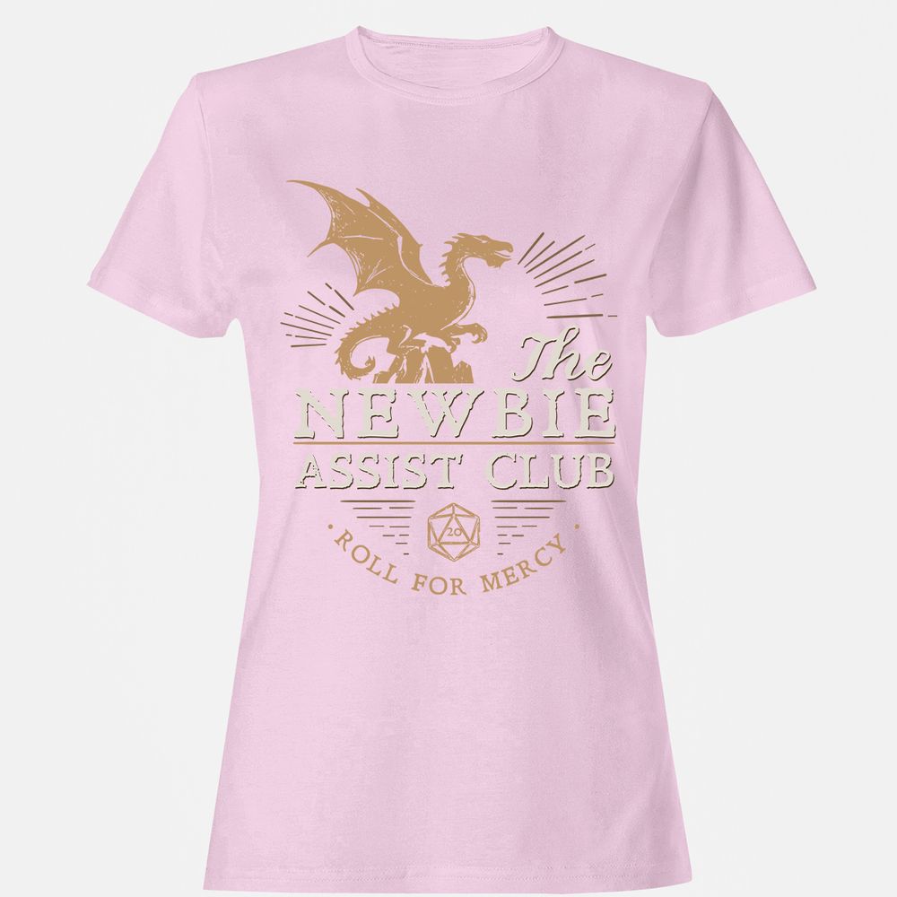 The Newbie Assist Club Women's T-Shirt - Light Pink - 9