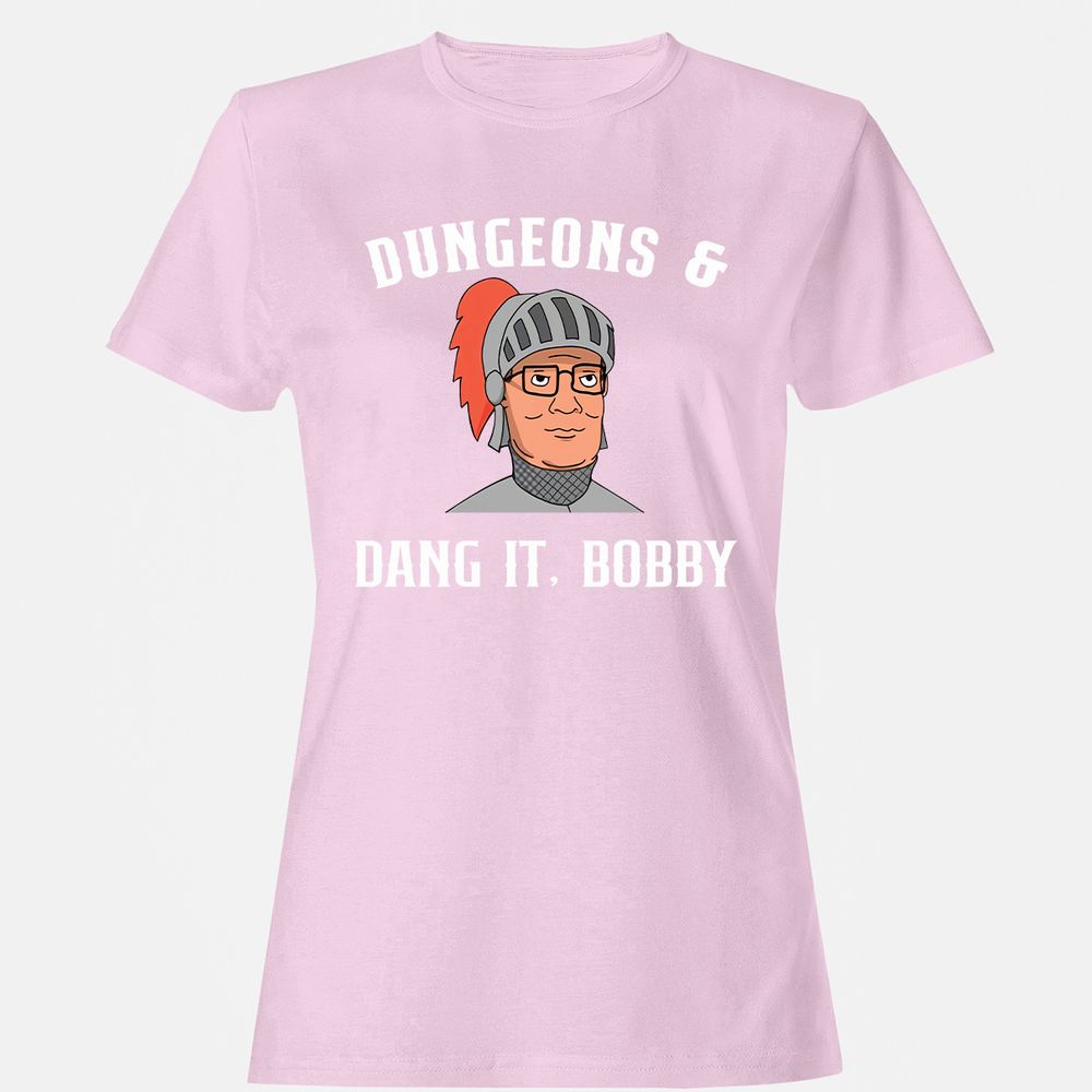 Dang It Bobby Women's T-Shirt - Light Pink - 9
