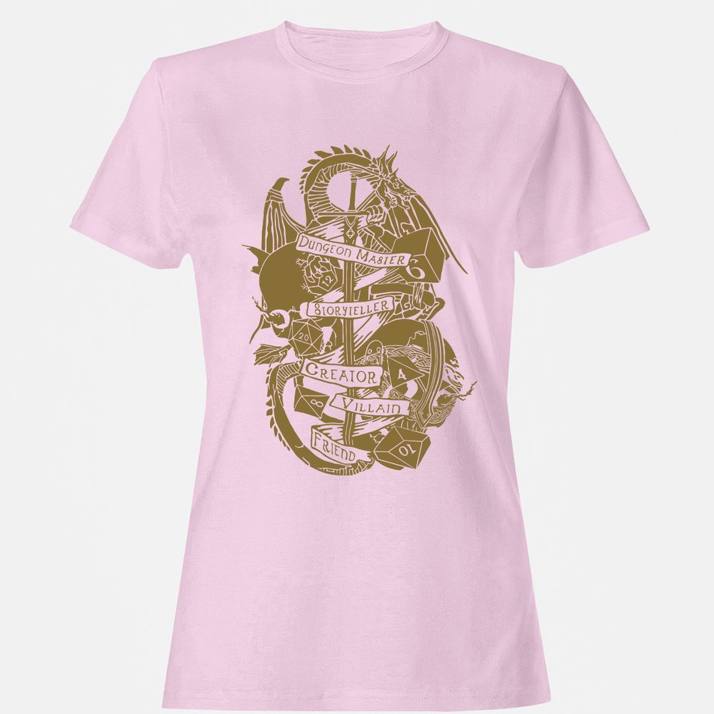 Dungeon Master Dragon Women's T-Shirt - Light Pink - 9