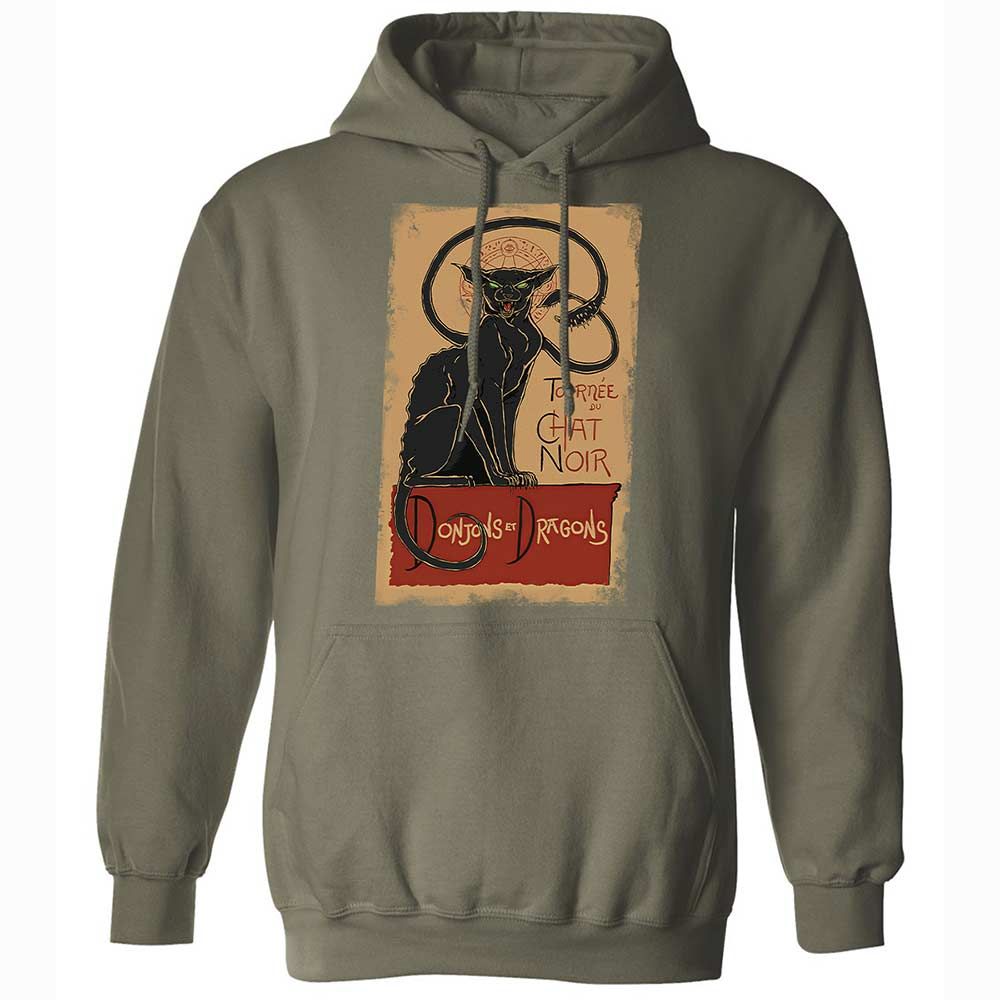 Tournee Du Chat Noir Classic Unisex Hoodie - Military Green - 9
