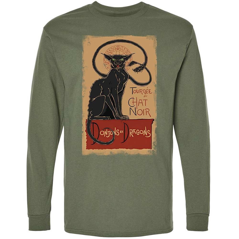 Tournee Du Chat Noir Long Sleeve T-Shirt - Military Green - 9