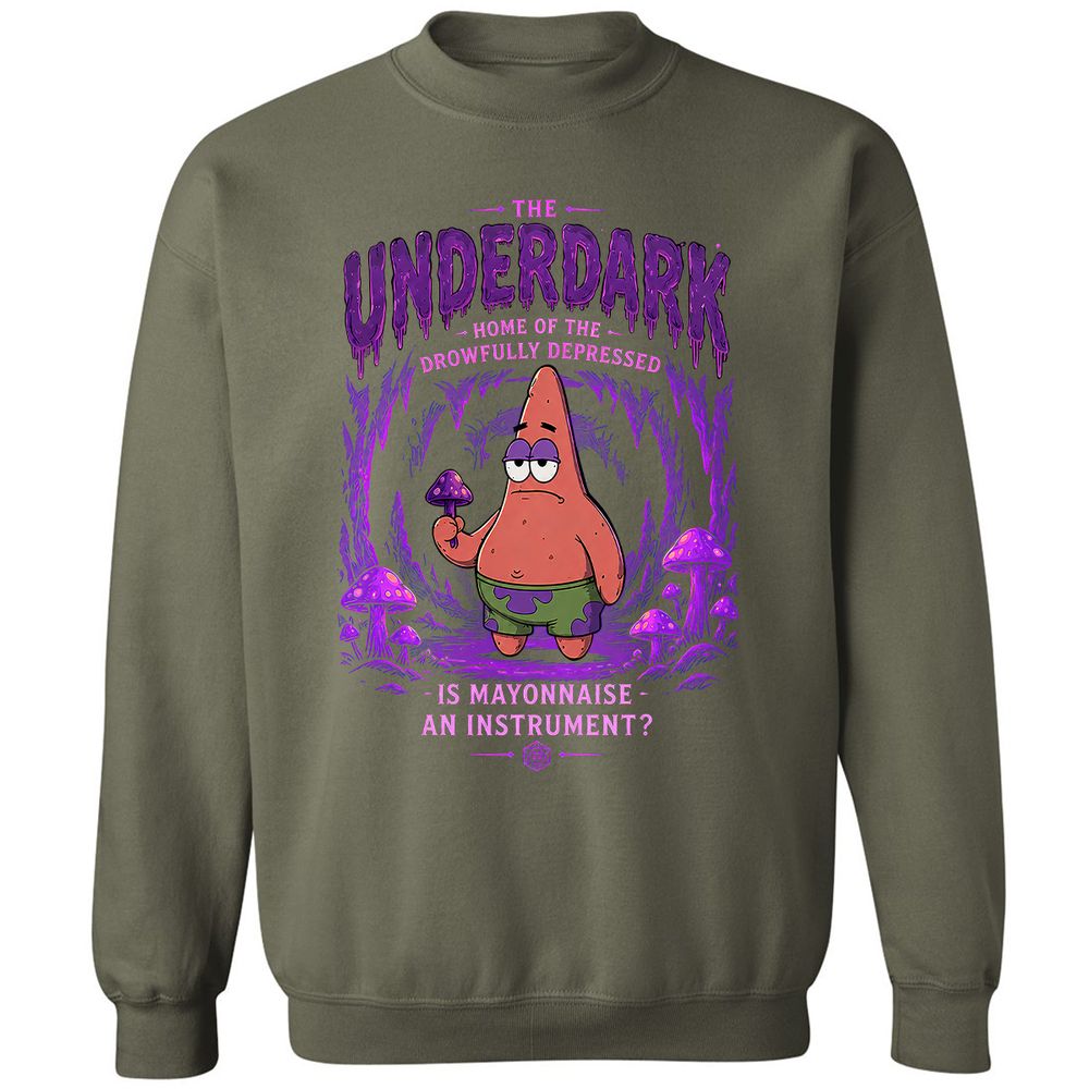 The Underdark Classic Unisex Sweatshirt - Military Green - 9