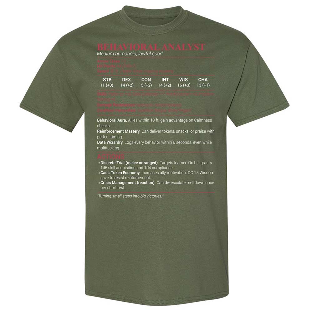 Behavioral Analyst - Military Green - 9