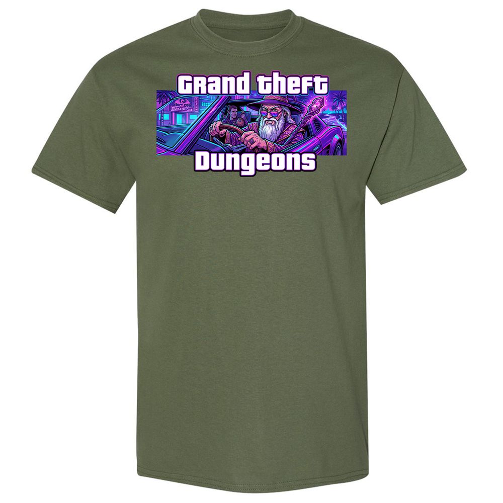 Grand Theft Dungeons Miami - Military Green - 9