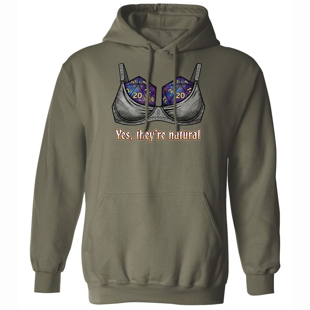 They Are Natural Nat20 Classic Unisex Hoodie - Military Green - 9