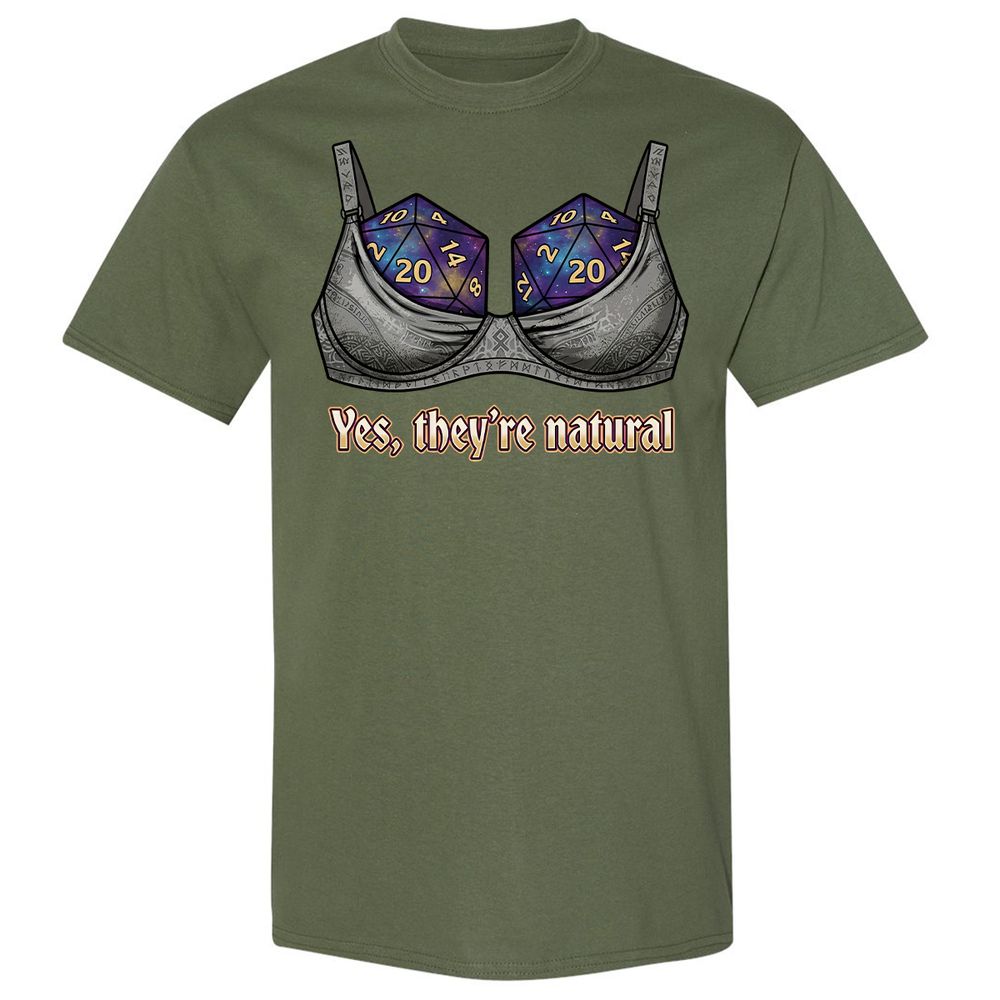They Are Natural Nat20 Classic Unisex T-Shirt - Military Green - 9