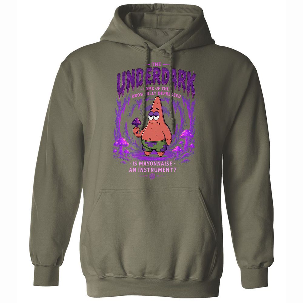 The Underdark Classic Unisex Hoodie - Military Green - 9