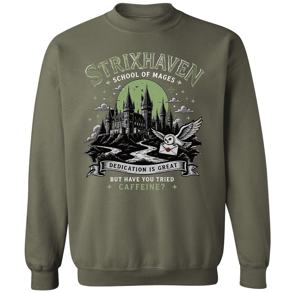 Strixhaven - School Of Mages Classic Unisex Sweatshirt - Military Green - 9