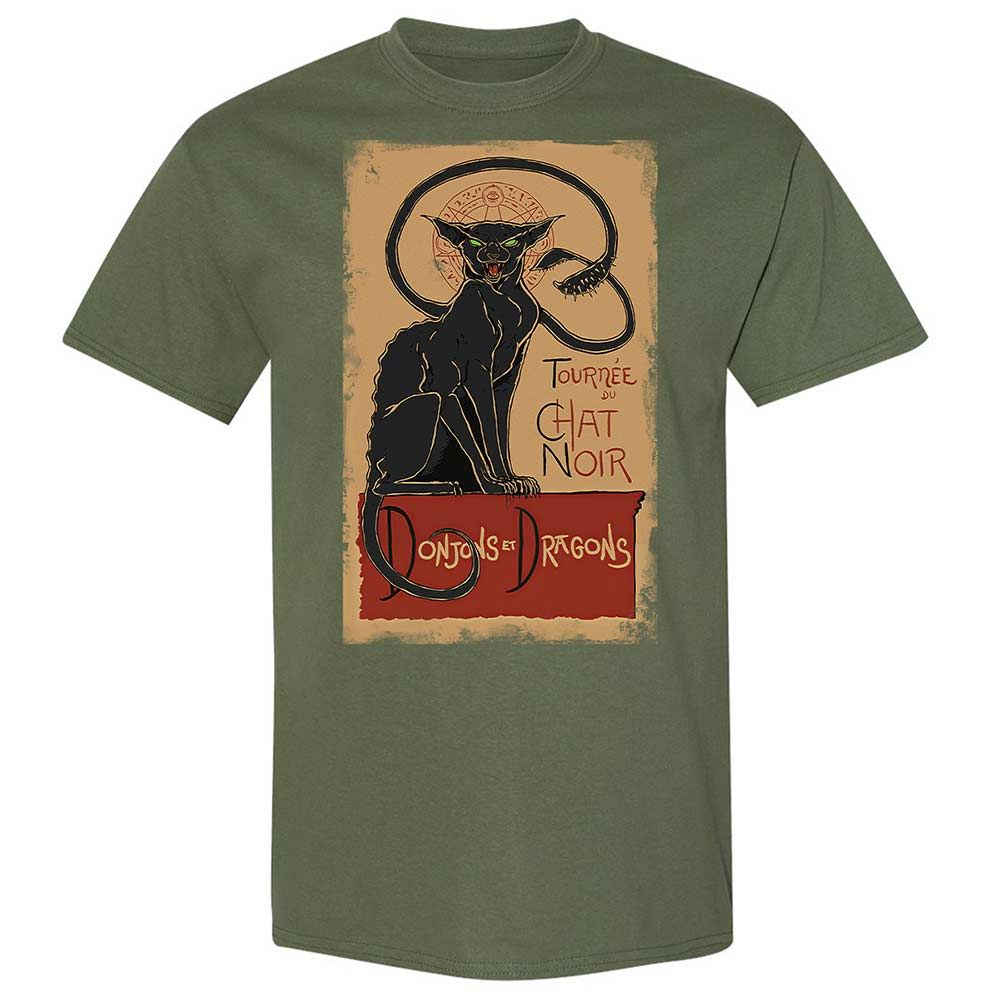 Tournee Du Chat Noir Classic Unisex T-Shirt - Military Green - 9
