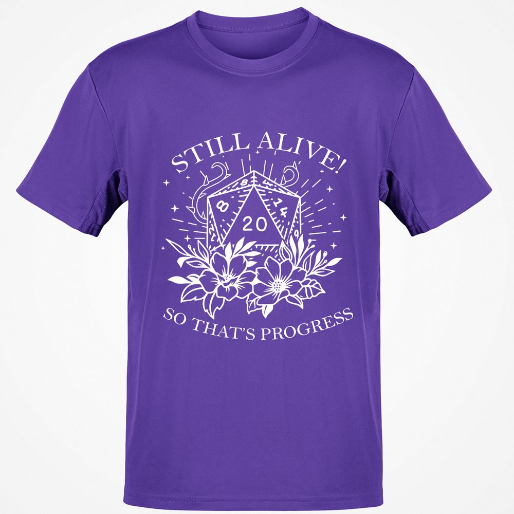 2710 Still Alive! So That’s Progress Classic Unisex T-Shirt - Purple - 9