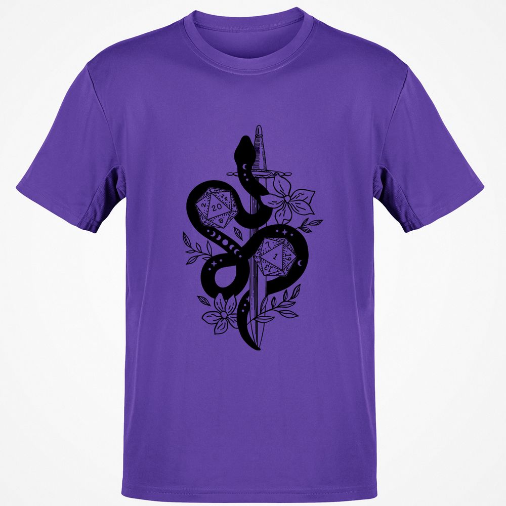 D20 Snake and Sword - Purple - 9