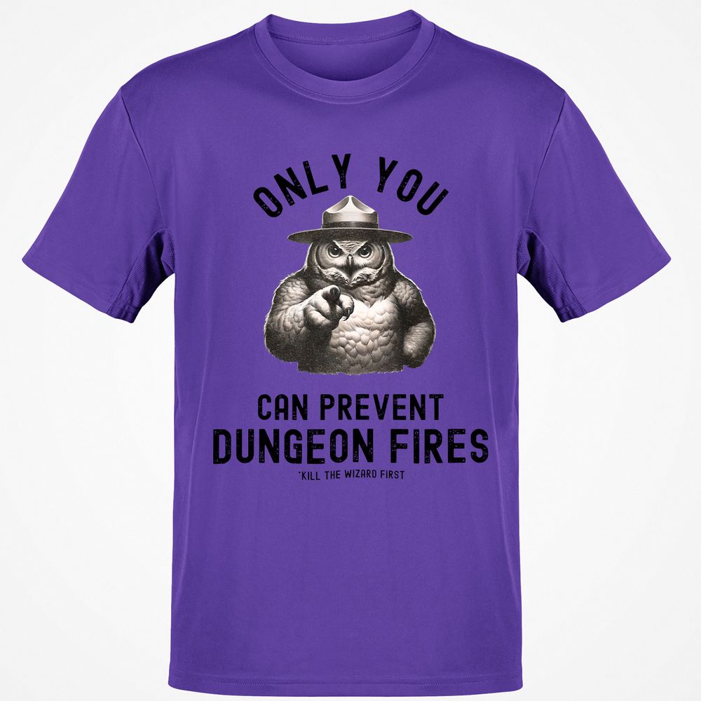 Only You Can Prevent Dungeon Fires Classic Unisex T-Shirt - Purple - 9