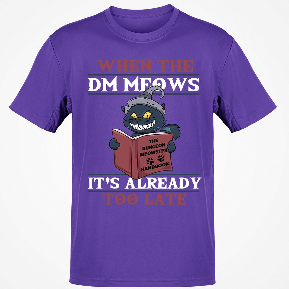 When The DM Meow T-Shirt - Purple - 9