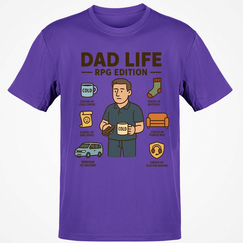 Dad Life RPG Edition Classic Unisex T-Shirt - Purple - 9