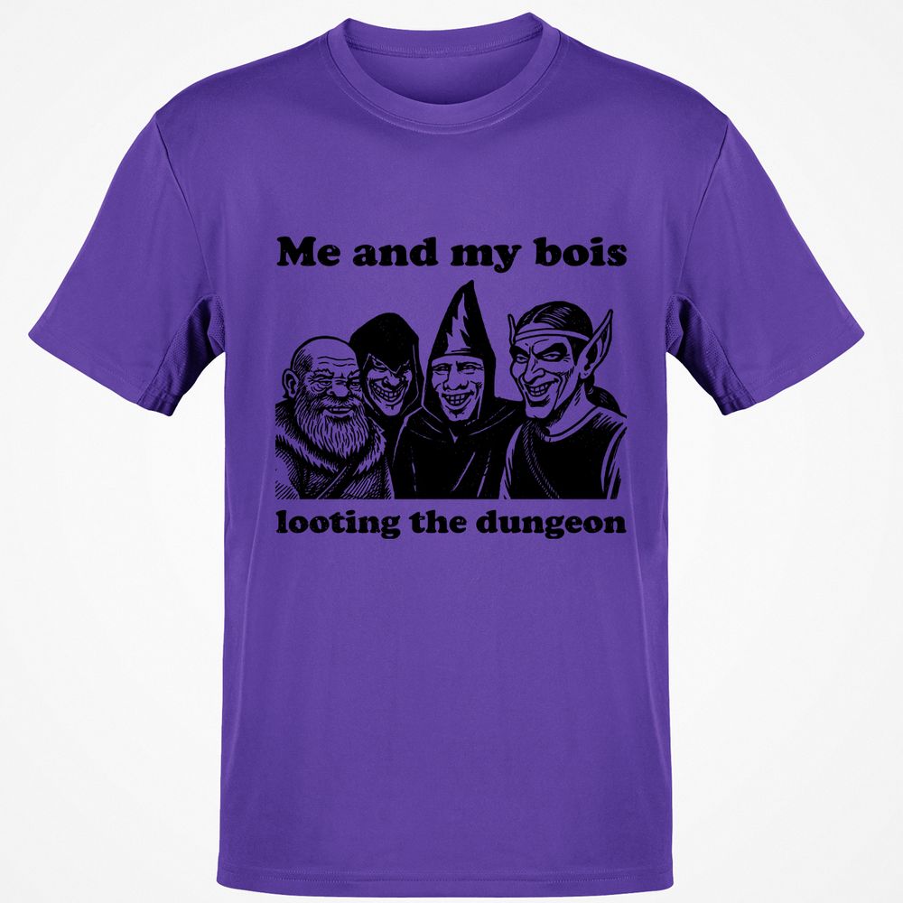 Me and my bois looting the dungeon Classic Unisex T-Shirt - Purple - 9