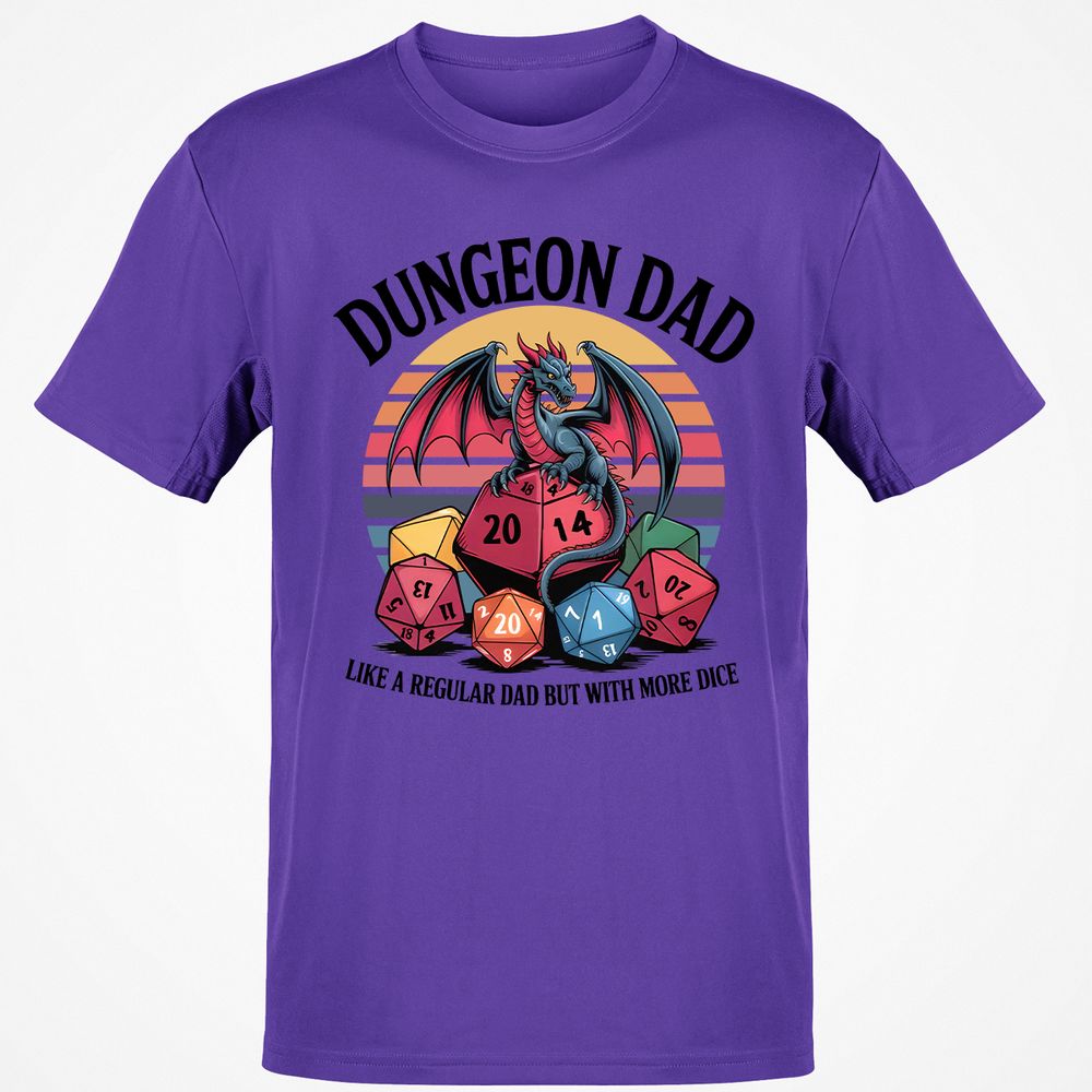 Dungeon Dad With More Dice Classic Unisex T-Shirt - Purple - 9