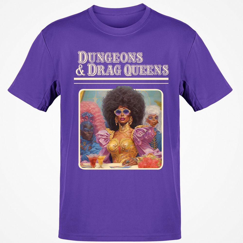 Dungeons & Drag Queens Classic Unisex T-Shirt - Purple - 9