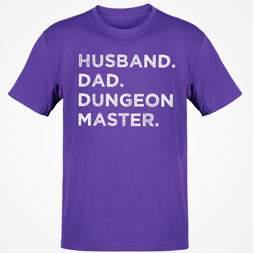 Husband Dad Dungeon Master Classic Unisex T-Shirt - Purple - 9