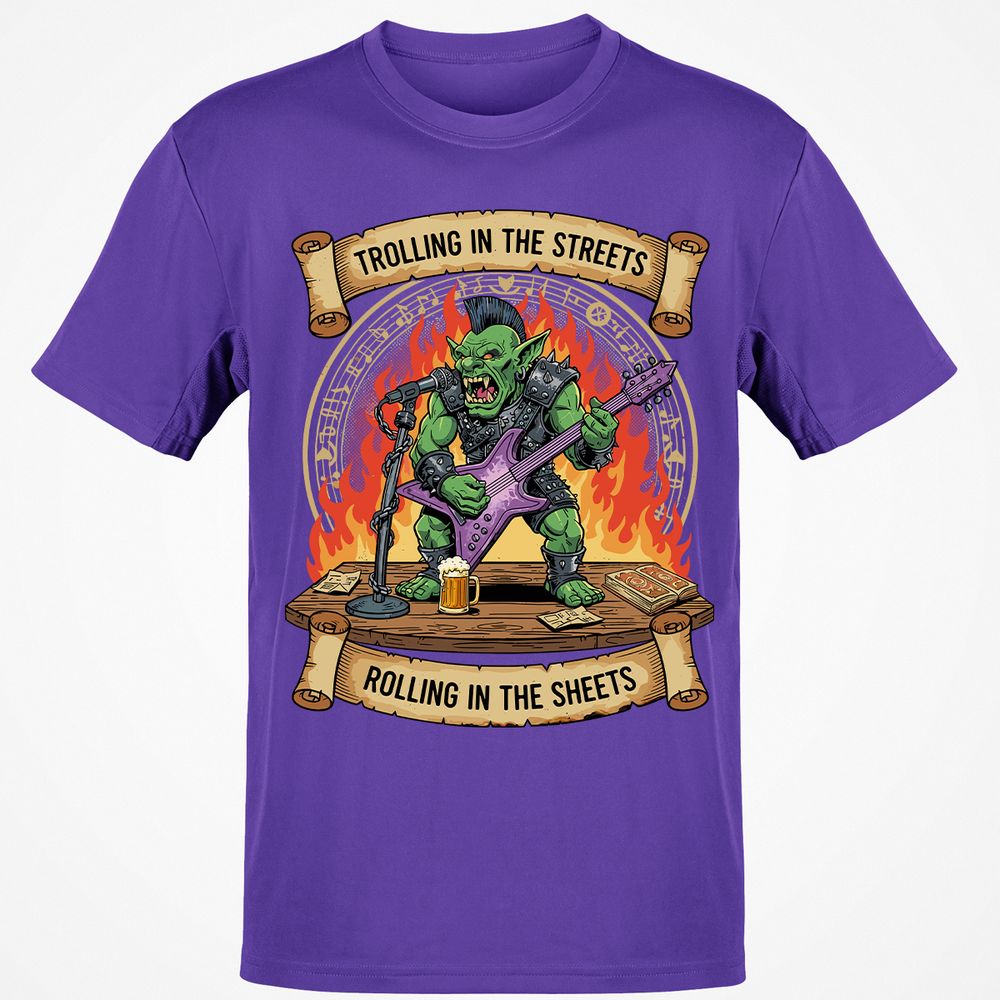 Trolling in the Streets Classic Unisex T-Shirt - Purple - 9
