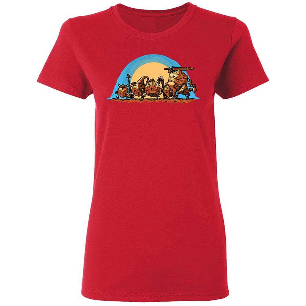 The Fellowship Of The Dice Women's T-Shirt - Red - 9