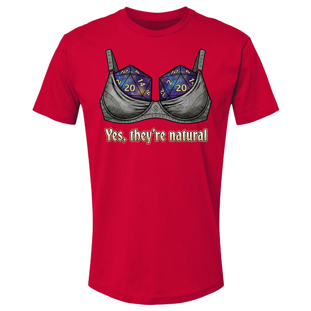 They Are Natural Nat20 Premium Unisex T-Shirt - Red - 9