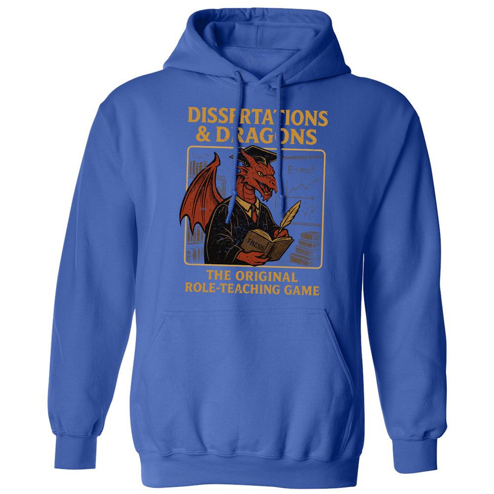 Disserations & Dragons Classic Unisex Hoodie - Royal - 9