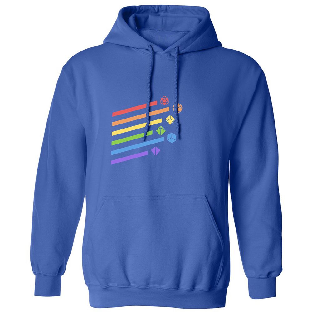 Rainbow Dice Set Classic Unisex Hoodie - Royal - 9