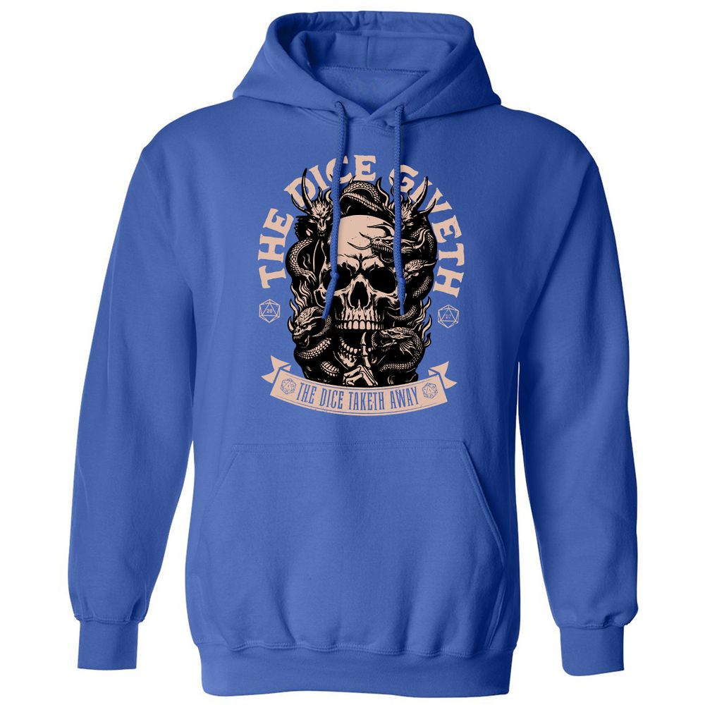 The Dice Giveth The Dice Taketh Away Classic Unisex Hoodie - Royal - 9