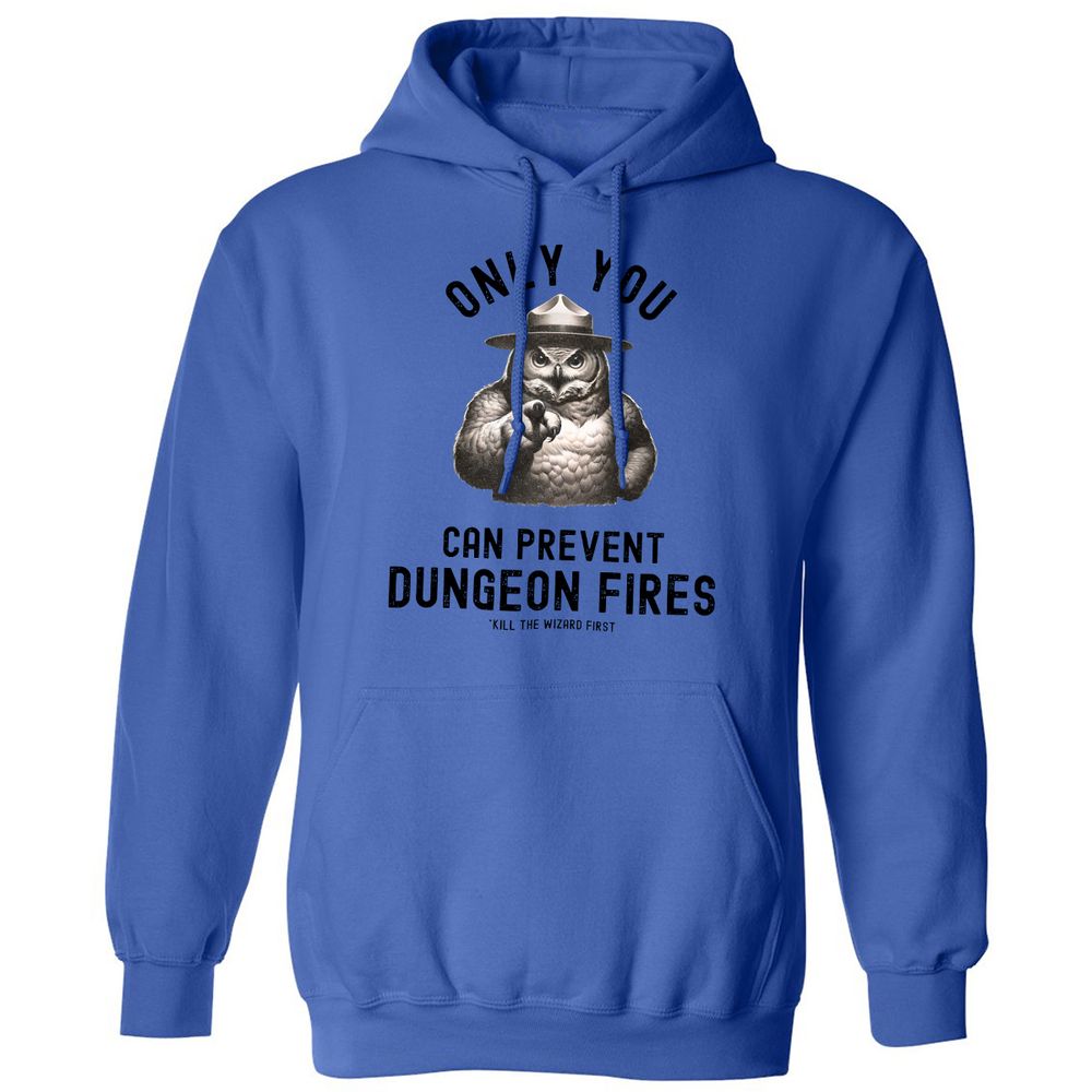 Only You Can Prevent Dungeon Fires Classic Unisex Hoodie - Royal - 9
