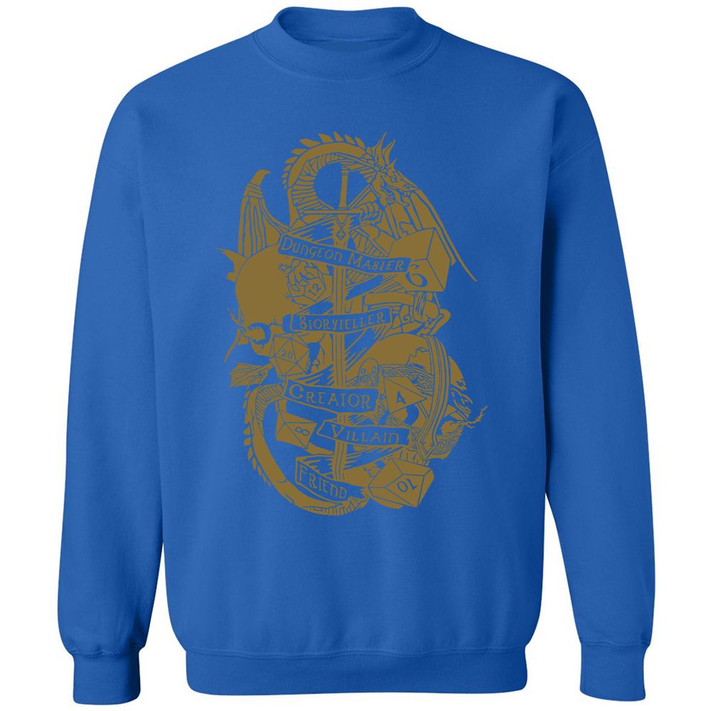 Dungeon Master Dragon Classic Unisex Sweatshirt - Royal - 9