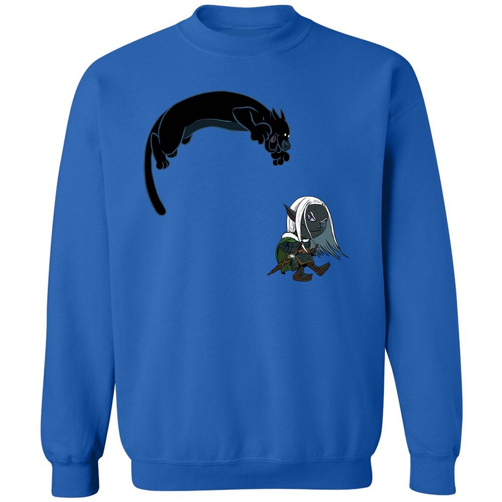 Drizzt And Guenhwyvar Classic Unisex Sweatshirt - Royal - 9