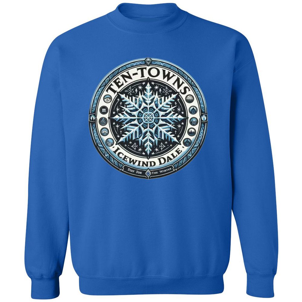Ten-Towns Icewind Dale Classic Unisex Sweatshirt - Royal - 9