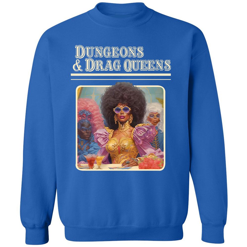 Dungeons & Drag Queens Classic Unisex Sweatshirt - Royal - 9