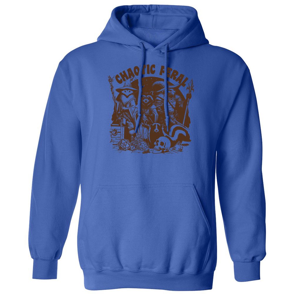Raccoon Chaotic Feral Classic Unisex Hoodie - Royal - 9
