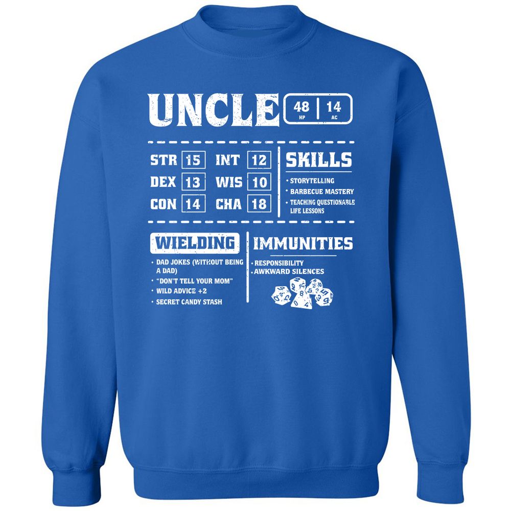 Uncle Stats Classic Unisex Sweatshirt - Royal - 9