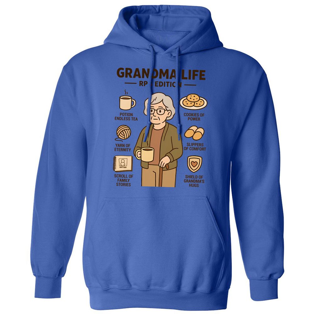 Grandma Life RPG Edition Classic Unisex Hoodie - Royal - 9