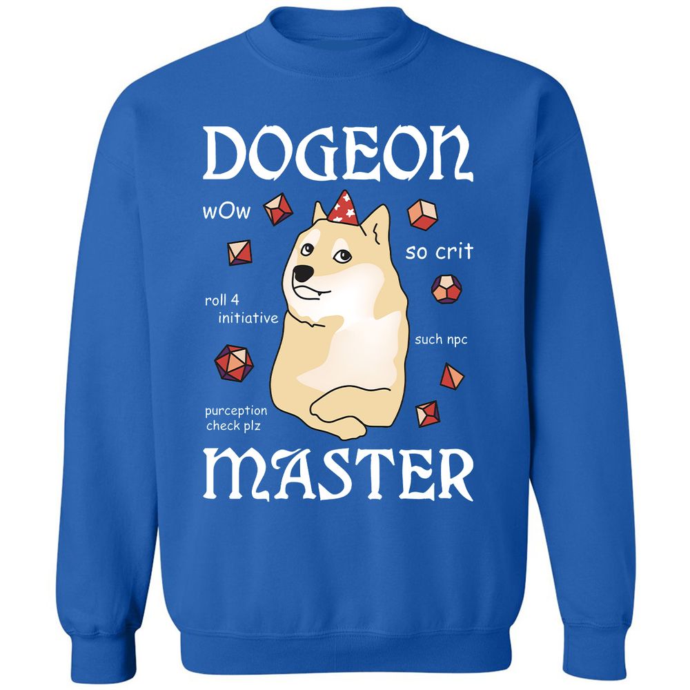 Dogeon Master Classic Unisex Sweatshirt - Royal - 9