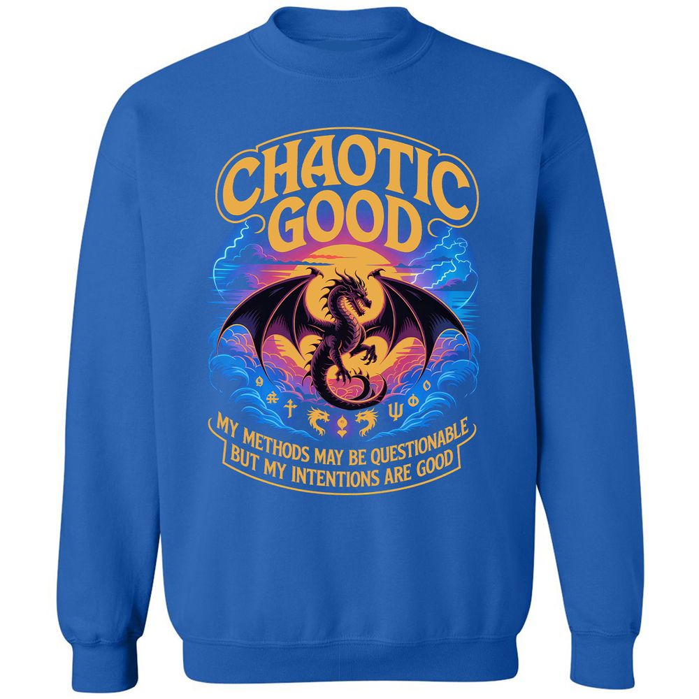 Chaotic Good Classic Unisex Sweatshirt - Royal - 9