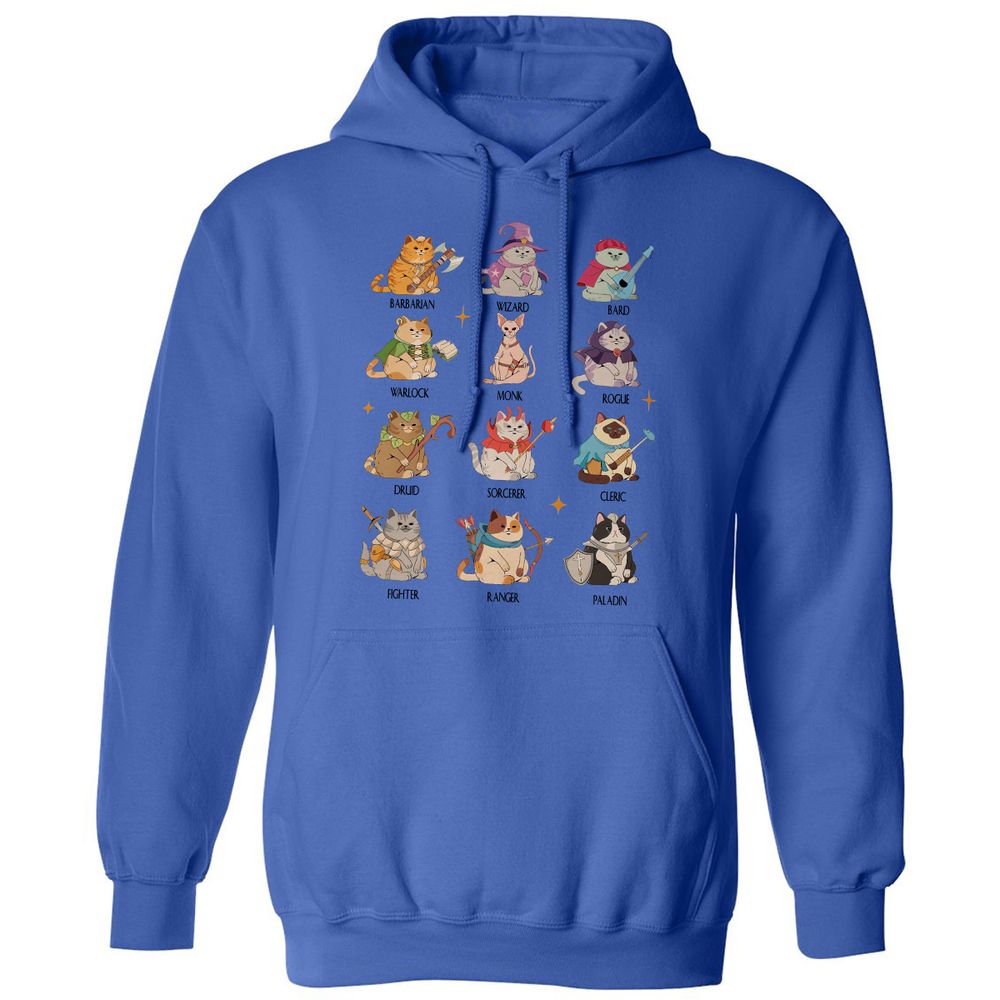 Dungeons And Cats Classic Unisex Hoodie - Royal - 9