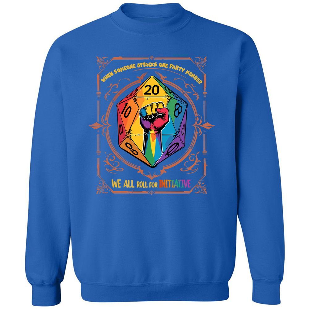 Roll For Initiative Classic Unisex Sweatshirt - Royal - 9