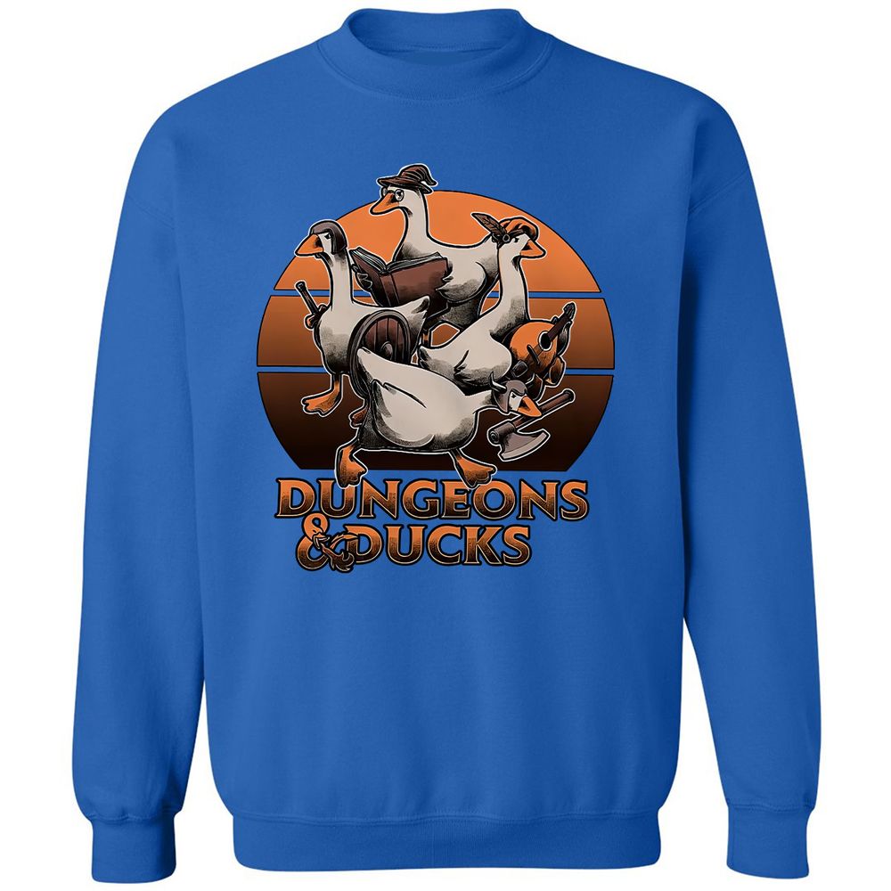 Dungeons And Ducks Classic Unisex Sweatshirt - Royal - 9