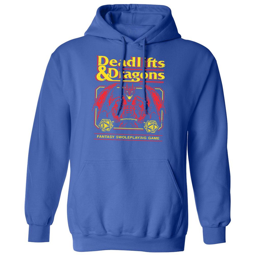 Deadlifts And Dragons Classic Unisex Hoodie - Royal - 9