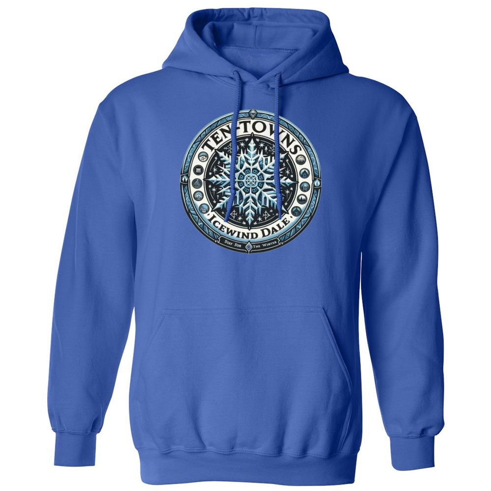 Ten-Towns Icewind Dale Classic Unisex Hoodie - Royal - 9