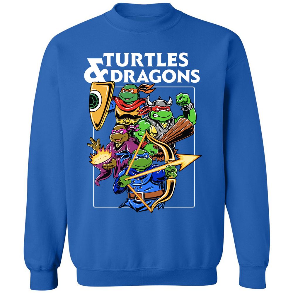Turtles & Dragons Classic Unisex Sweatshirt - Royal - 9
