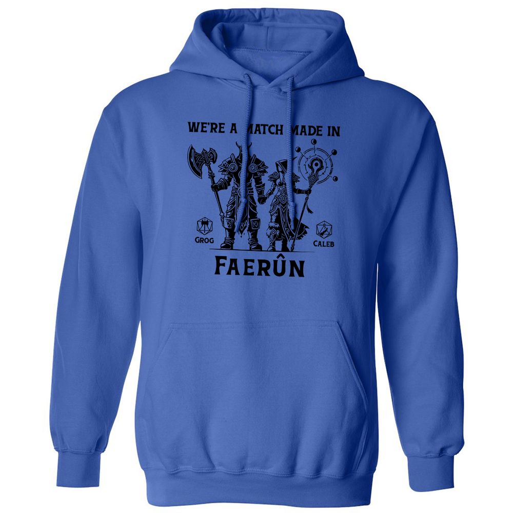 Custom DnD Class Couple Classic Unisex Hoodie - Royal - 9