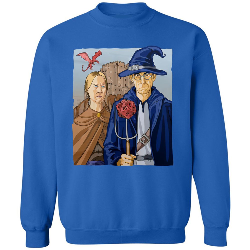 DnD Gothic Classic Unisex Sweatshirt - Royal - 9