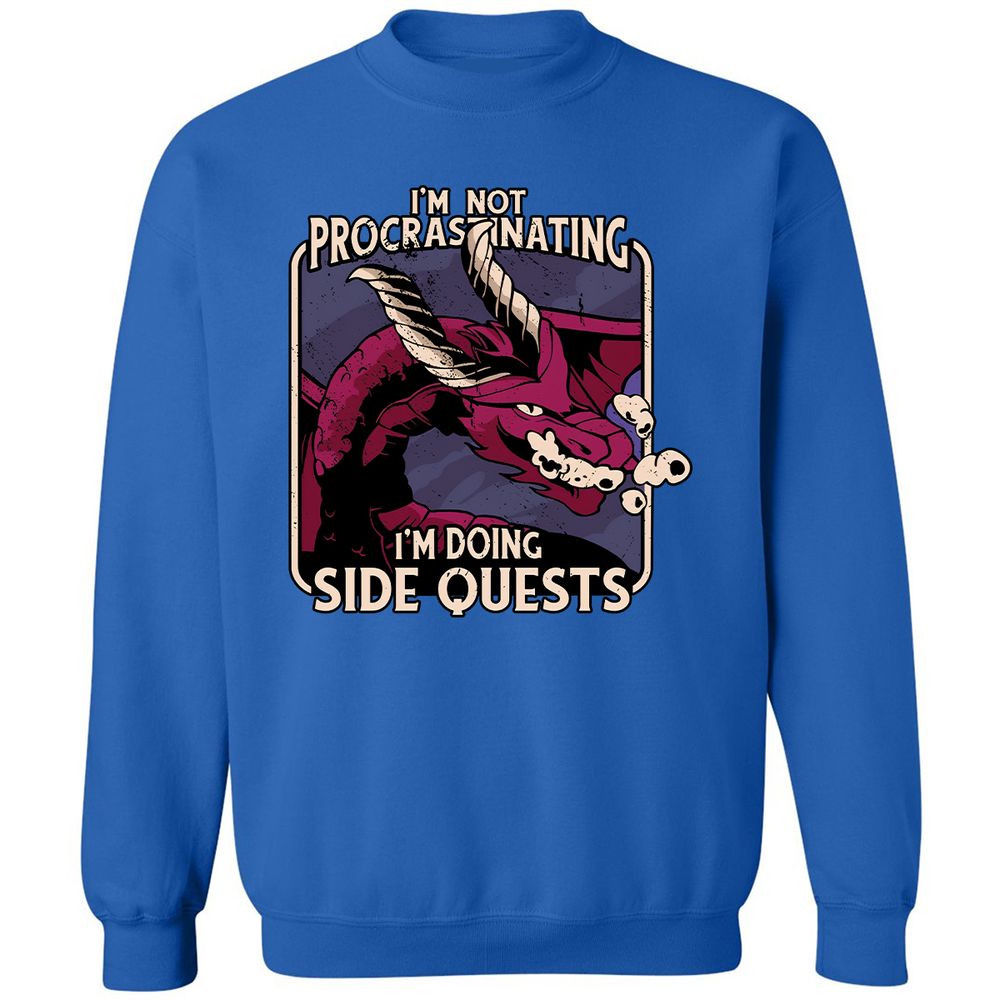 Doing Side Quests Classic Unisex Sweatshirt - Royal - 9